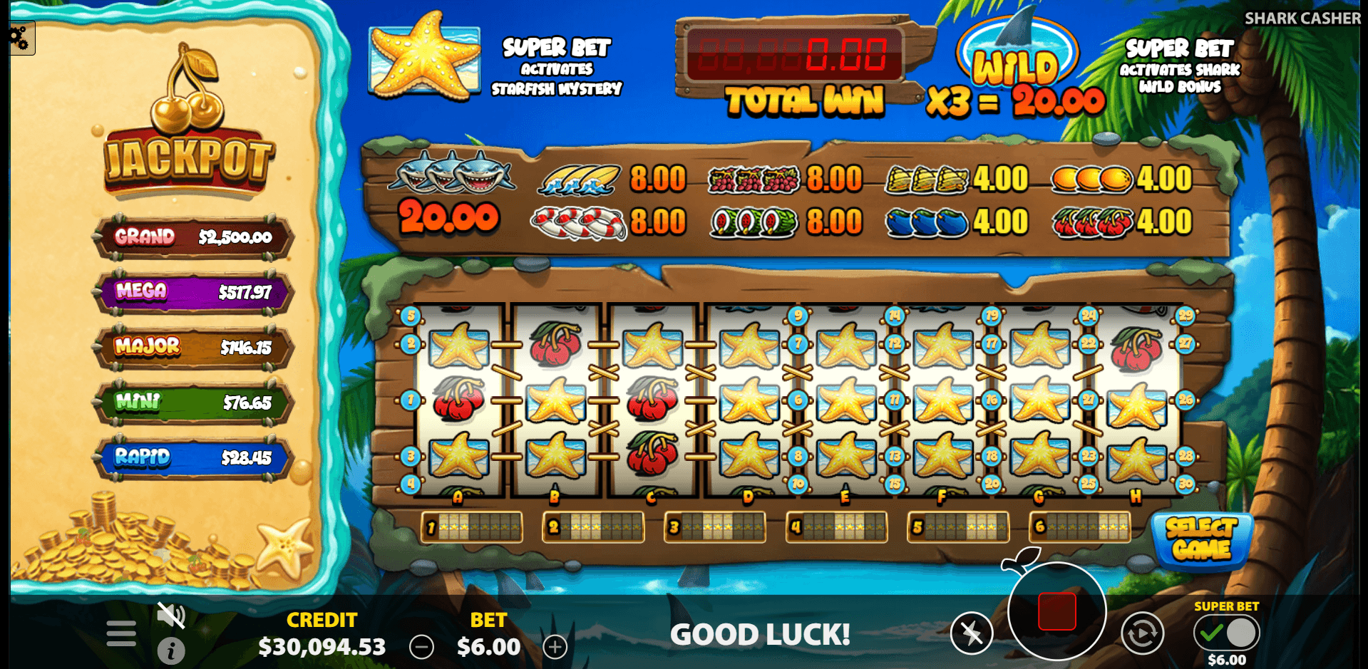 Starfish Mystery Bonus